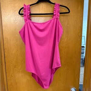 Gilli Fuchsia Ribbed Bodysuit
